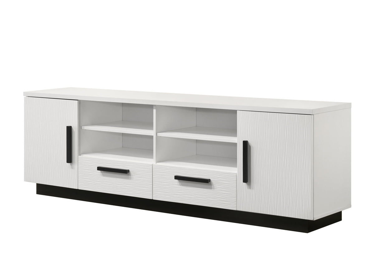 Matilda - TV Stand With Drawers - White Finish | Z Modern Furniture Store