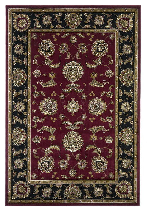 9' x 13' Area Rug - Red And Black