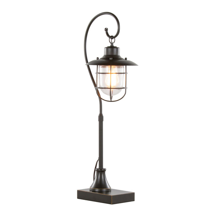Landen - 33" Metal Task Lamp (Set of 2) - Oil Rubbed Bronze With Clear Glass Shade from Grandview Gallery