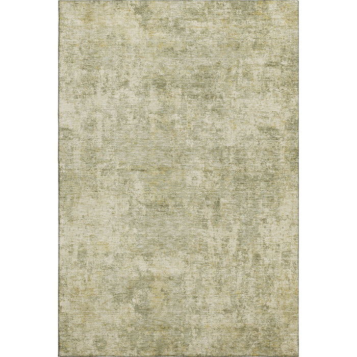 10' X 14' Abstract Washable Area Rug With UV Protection (716791) - Sage / Beige