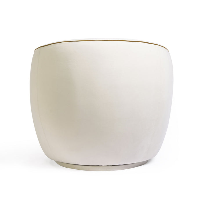Jordan - Velvet Swivel Chair - Beige