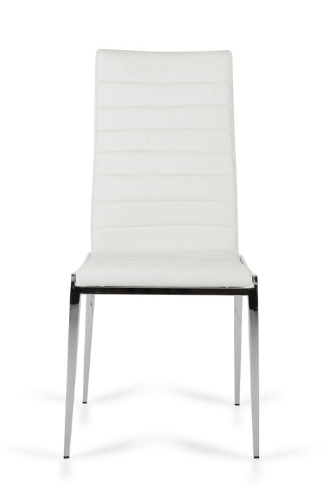Faux Leather Dining Chairs (Set of 2) - White