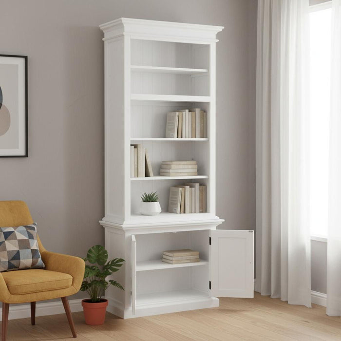 Adjustable Four Tier Bookcase (397126) - White