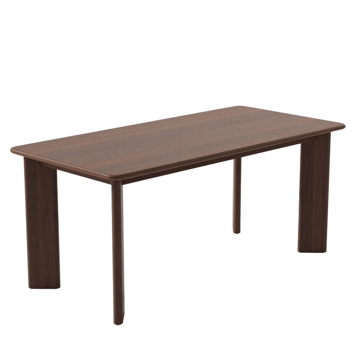 66" Solid Wood Dining Table - Brown