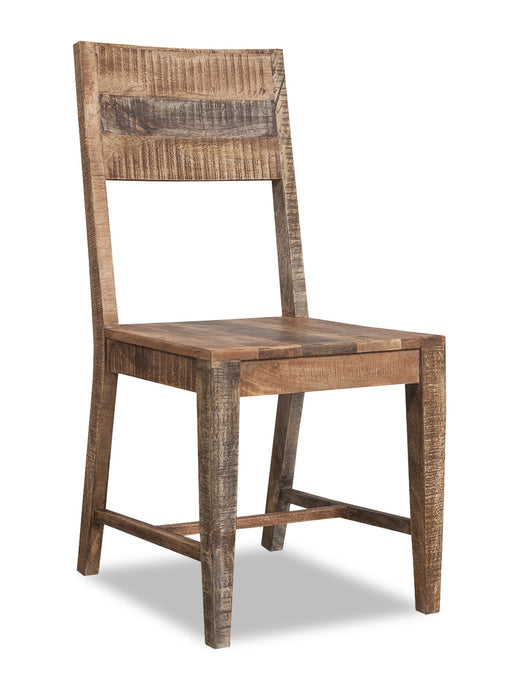 Solid Wood Open Back Side Chairs For Dining Room (Set of 2) - Brown