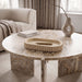 Elegant travertine tray by Meridian Furniture featuring a smooth surface and stylish design, ideal for decor or serving.