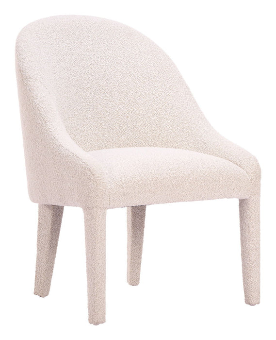 Fabric Dining Side Chair - Ivory / White