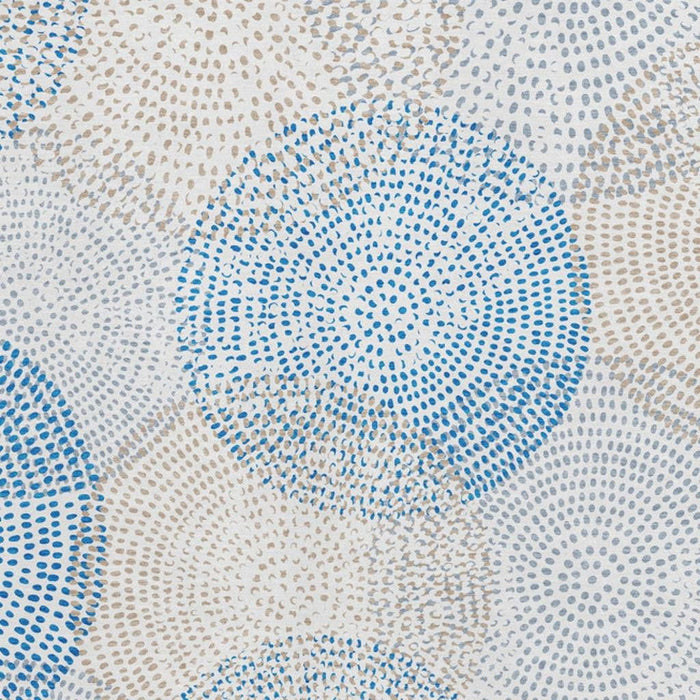10' X 14' Abstract Washable Area Rug With UV Protection (650368) - Ivory / Blue