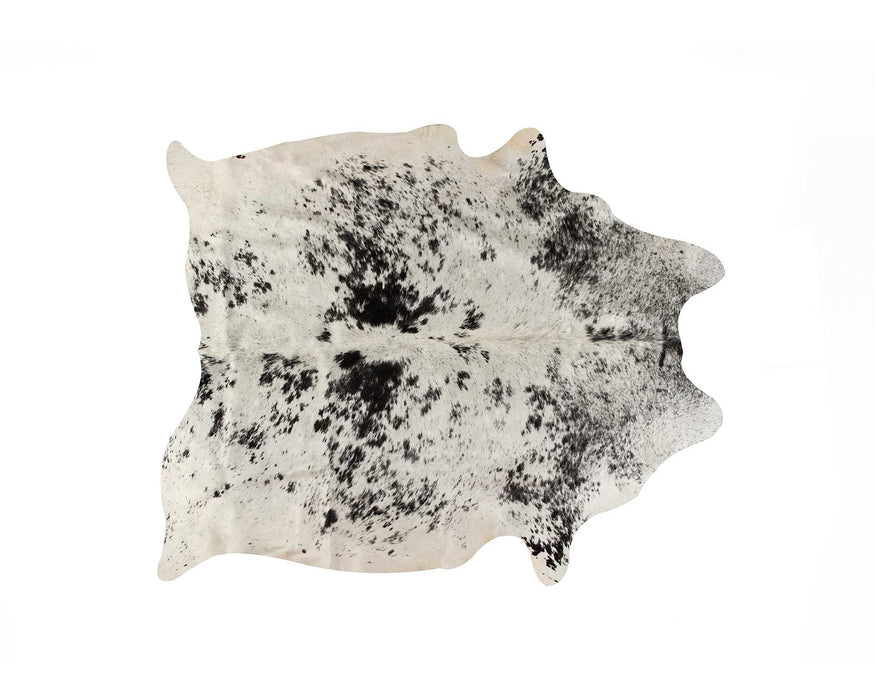 72" x 84" Cowhide Rug - White And Black