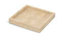 Michael Meridian Furniture travertine tray with raised edges, perfect for serving or decorative display.