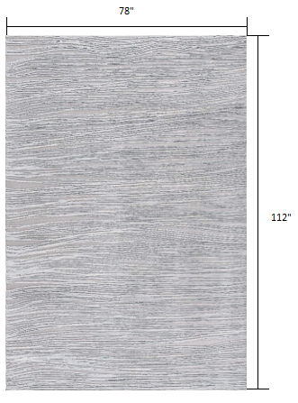 6.5' x 9.3' Abstract Power Loom Area Rug - Blue
