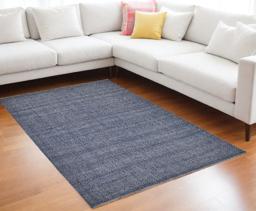 12' x 15' Hand Woven Area Rug - Blue