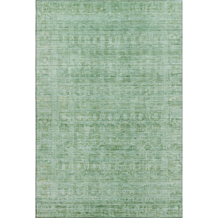 10' X 14' Oriental Washable Area Rug With UV Protection (701015) - Teal / Pale Aqua
