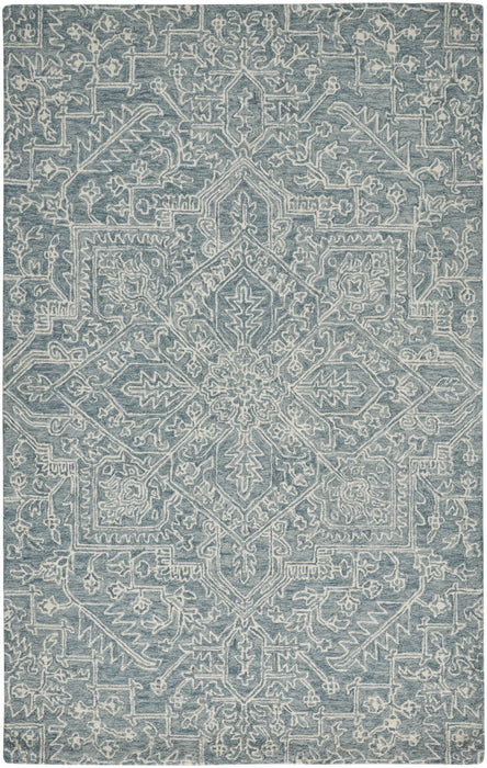 10' X 14' Wool Oriental Hand Tufted Area Rug - Green