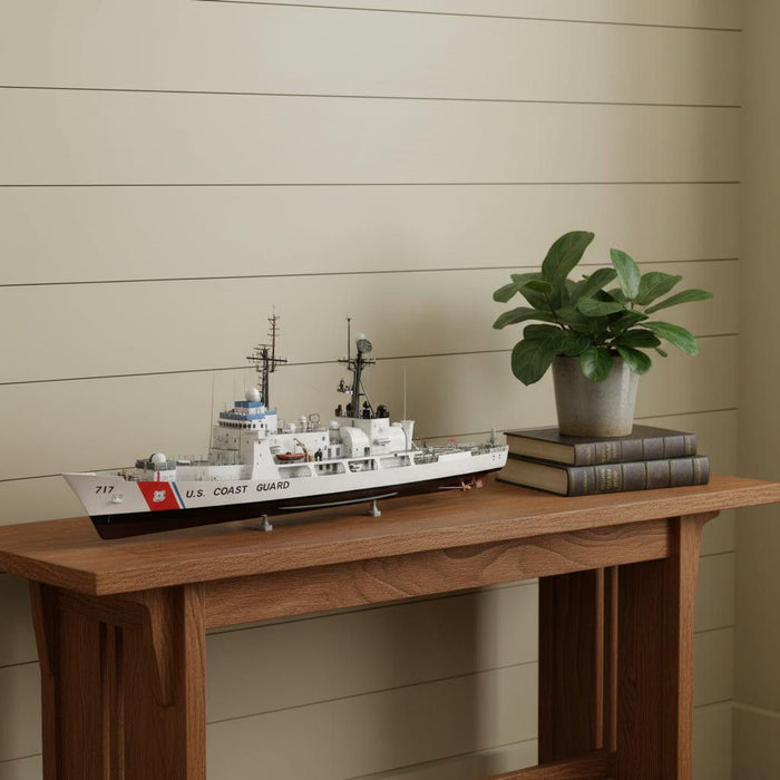 Hand Painted Model Boat (624494) - White