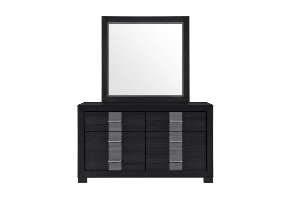 Optimus - 5 Piece King Bedroom Set - Black
