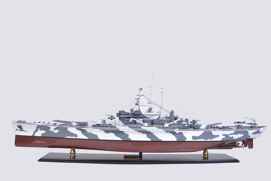 Hand Painted Sculpture - Gray / White