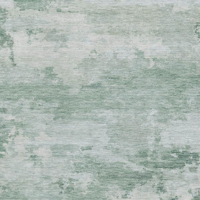 10' X 14' Abstract Washable Area Rug With UV Protection (717188) - Mint Green / Pale Aqua