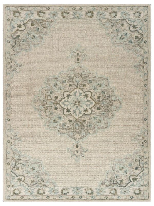 9' x 12' Wool Handmade Area Rug - Ivory