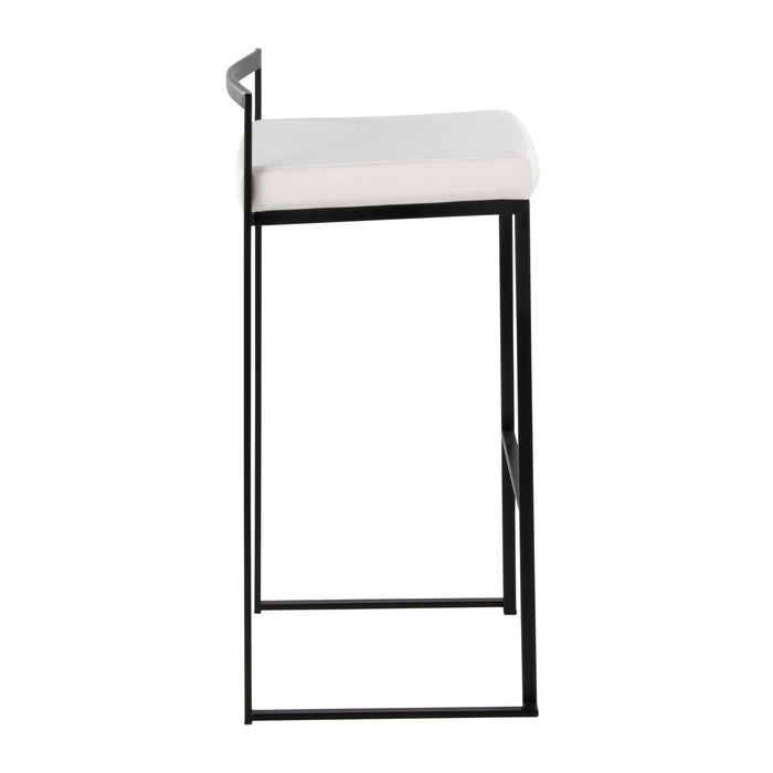 Fuji - Stackable Barstool - Black Metal