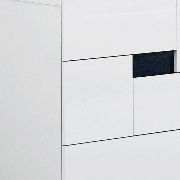 Superb High Gloss Dresser - White