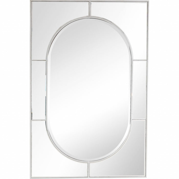 48" Metal Framed Accent Mirror - Silver