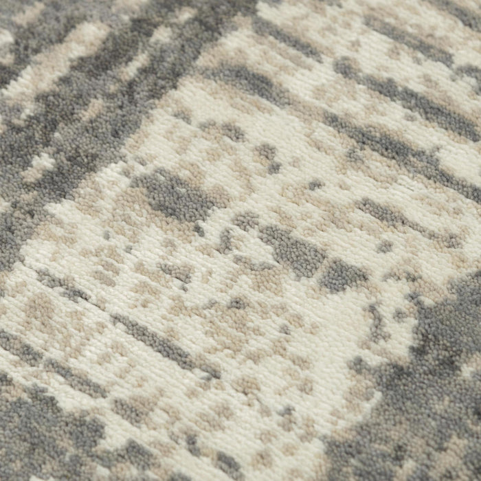 8' X 10' New Zealand Lambs Wool Abstract Hand Carved Handmade Area Rug (747278) - Gray / Light Gray