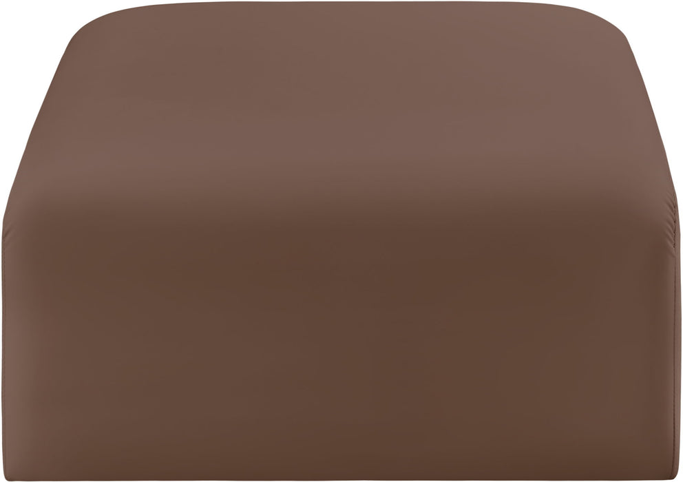 Arc - Faux Leather Ottoman