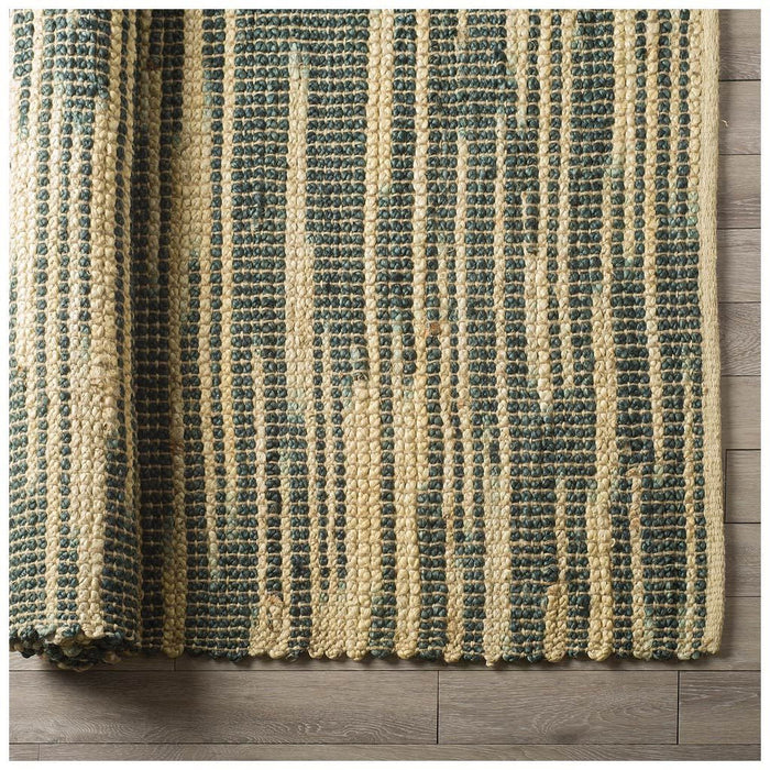 8' X 10' Jute Abstract Hand Woven Area Rug (609367) - Beige / Green