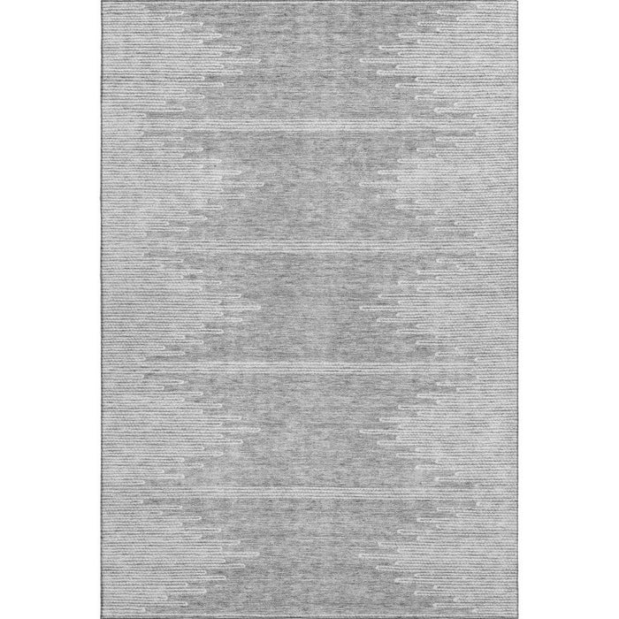 10' X 14' Abstract Washable Area Rug With UV Protection (653707) - Gray / Ivory