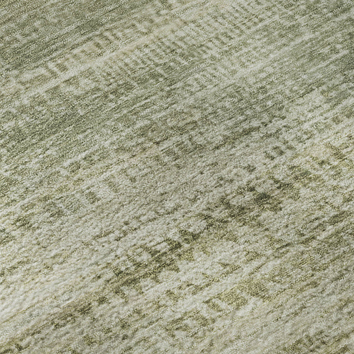 10' X 14' Abstract Washable Area Rug With UV Protection (717374) - Sage / Beige