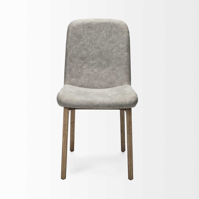 Upholstered Fabric Side Chairs (Set of 2) - Gray