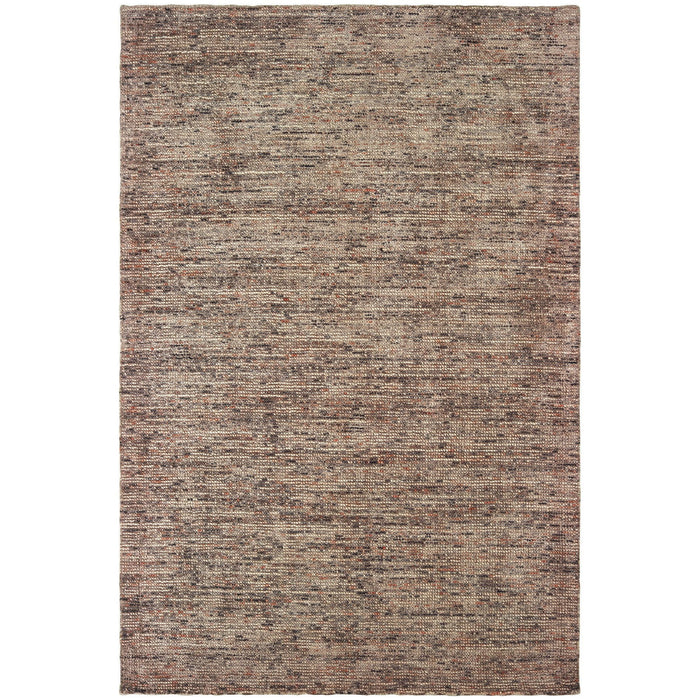 10' X 13' Hand Tufted Area Rug - Taupe And Pink