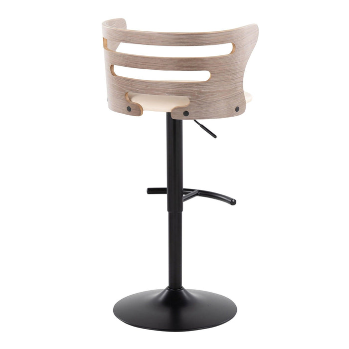 Cosi - Adjustable Barstool (Set of 2) - Beige Backrest