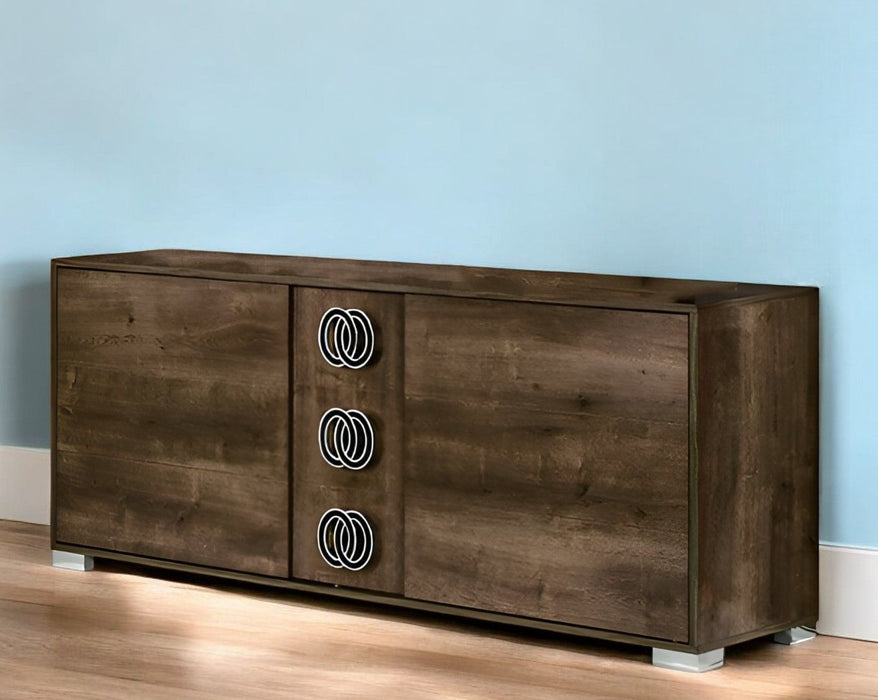 Drawer Double Dresser - Brown