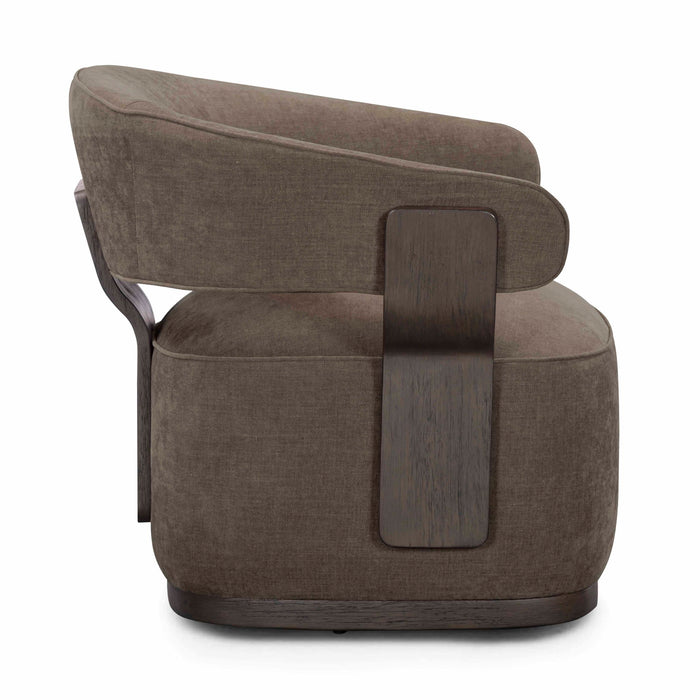 Madison - Linen Chenille Swivel Accent Chair