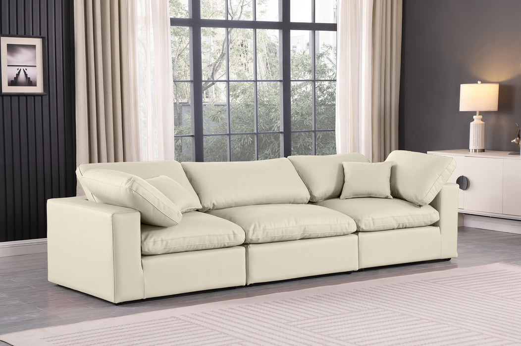 Comfy - Faux Leather Modular Sofa 3 Seats