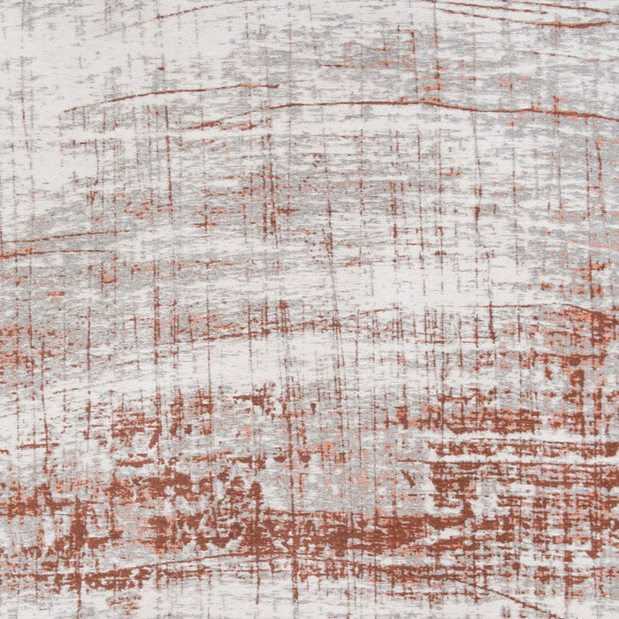 9' x 13' Abstract Non Skid Area Rug - Gray And Yellow