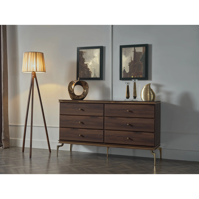 Bellona Montego Brown Leather Storage Bedroom Set – Queen & King Size