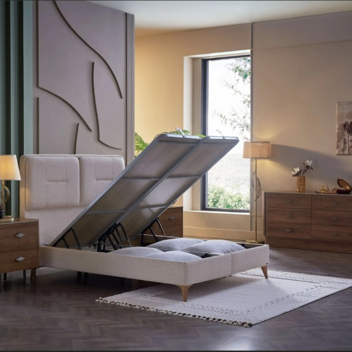 Bellona Mirante Luxe Cream Storage Bedroom Set – Queen & King Size