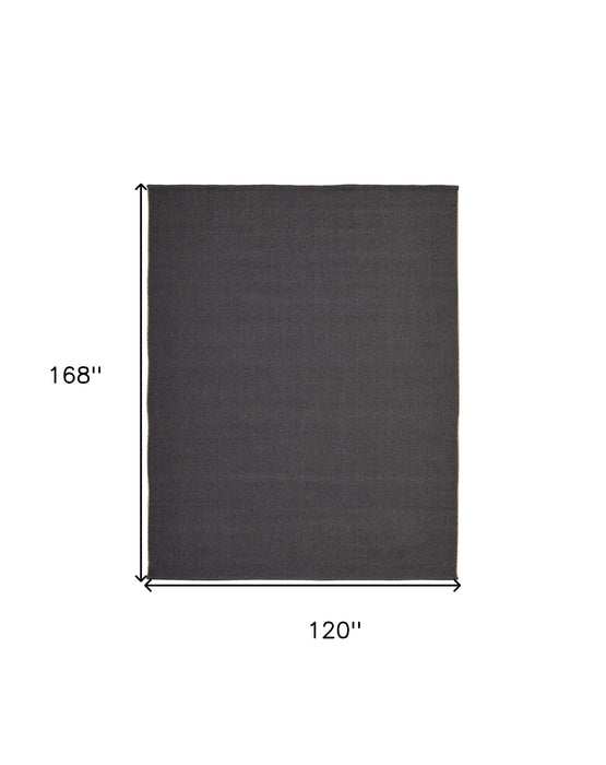 10' x 14' Hand Woven Area Rug - Tan And Gray