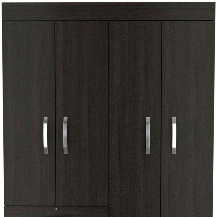 47" Three Drawer Combo Dresser - Black