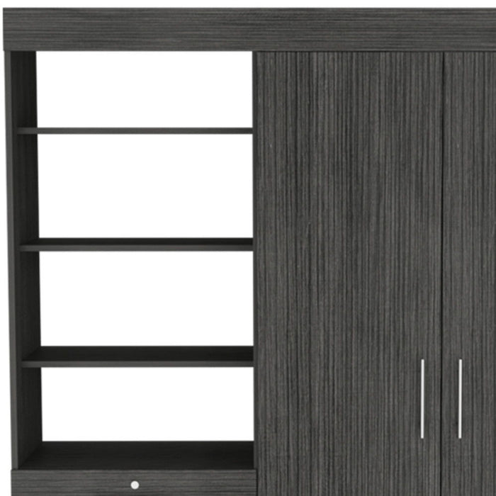 3 Drawer Combo Dresser - Gray