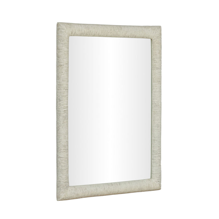 Orpheus - 34" x 47" Ribbed Rectangular Wall Mirror - Faux Stone
