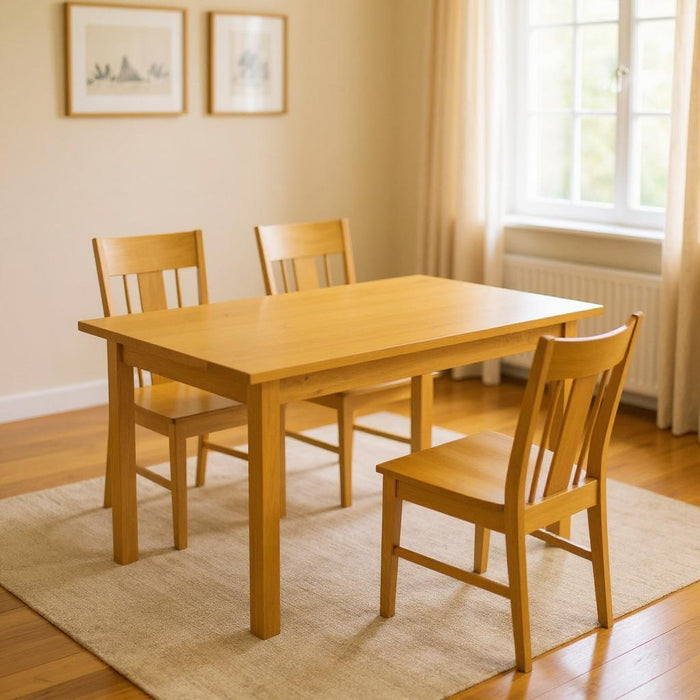 60" Solid Wood Dining Table - Goldenrod