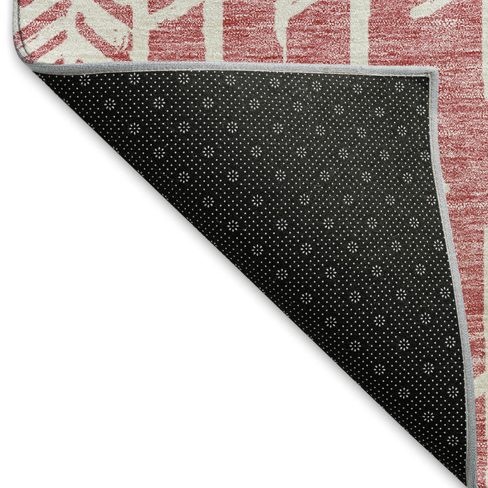 10' X 14' Tribal Washable Area Rug With UV Protection (672032) - Blush / Ivory