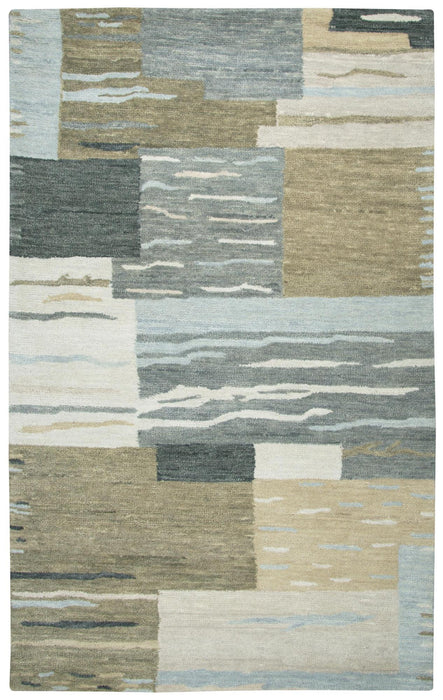 10' X 14' Wool Abstract Hand Tufted Area Rug (747679) - Beige / Natural