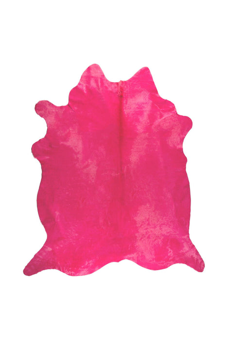 6' x 7' Hand Knotted Area Rug - Pink Cowhide