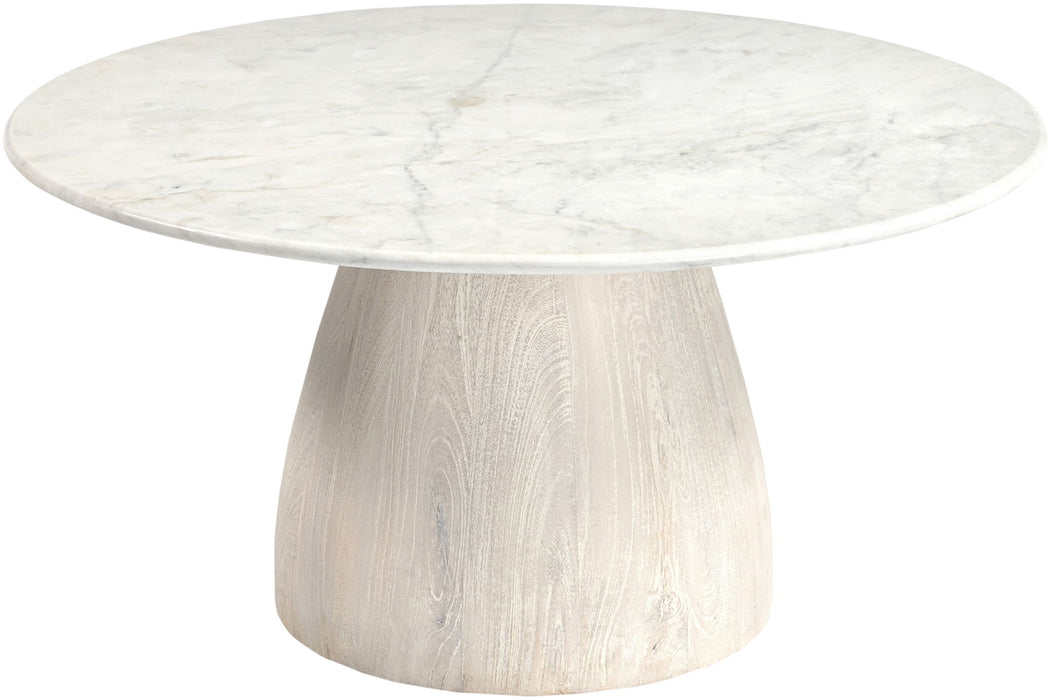 Liona - Marble And Mango Wood Table