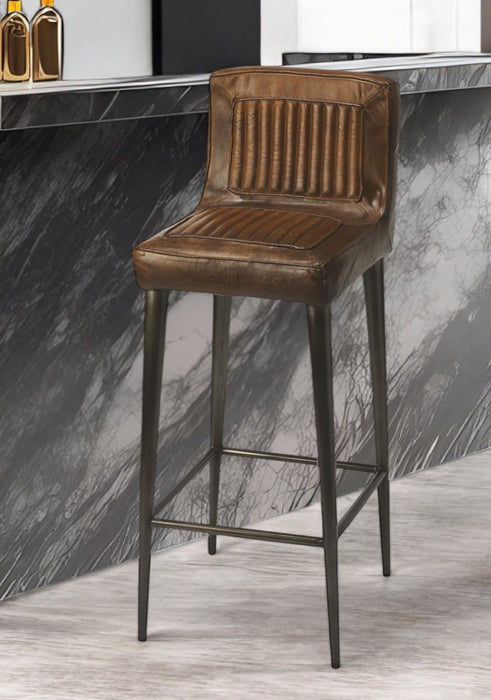 42" Bar Chair - Brown / Black